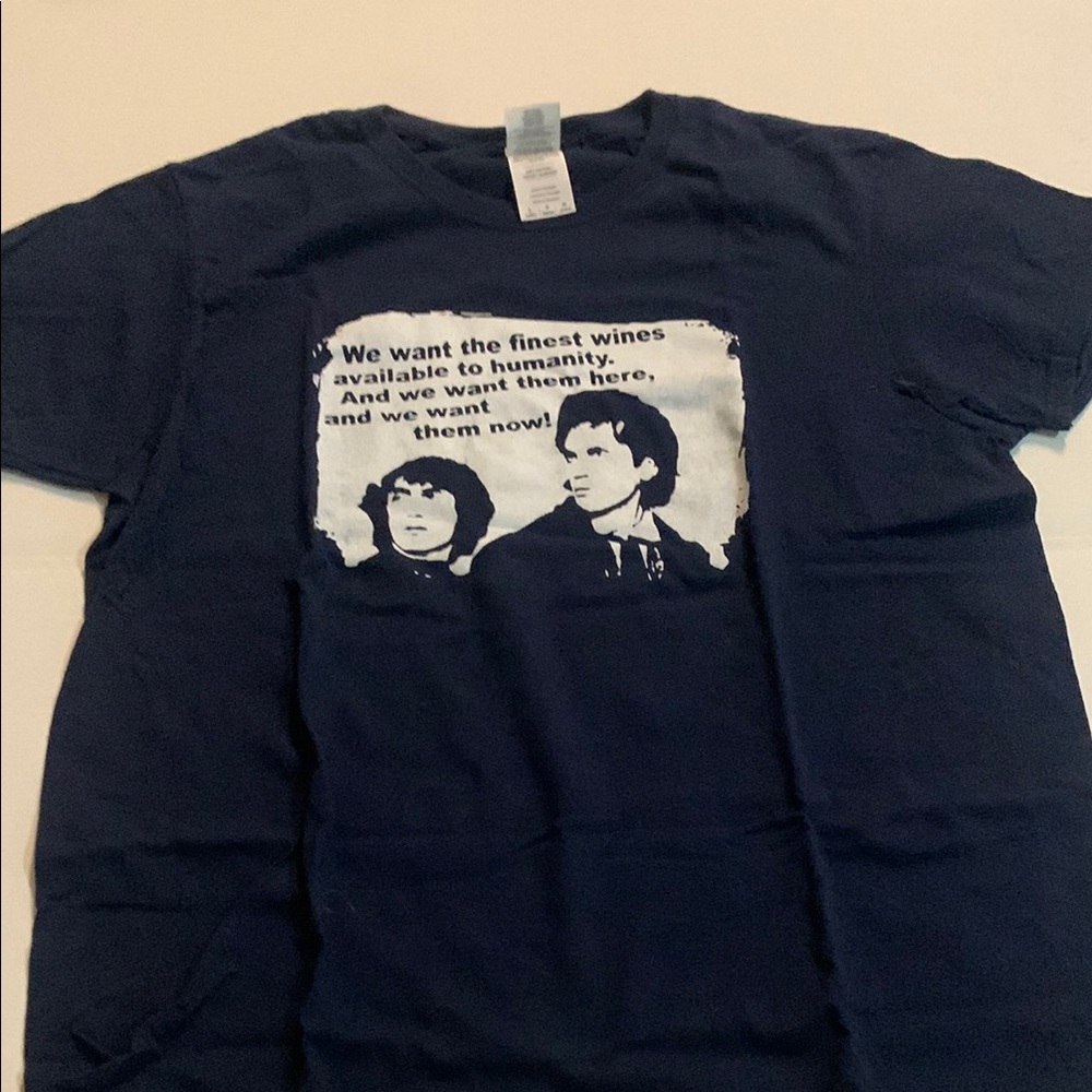 British Withnail and I Graphic Tee - Navy Blue